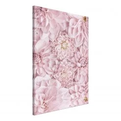 Artgeist Tableau déco Flowers in the Morning - Toile - Rose