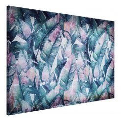 Artgeist Tableau déco Exotic Story - Toile - Rose - 120 x 80 cm