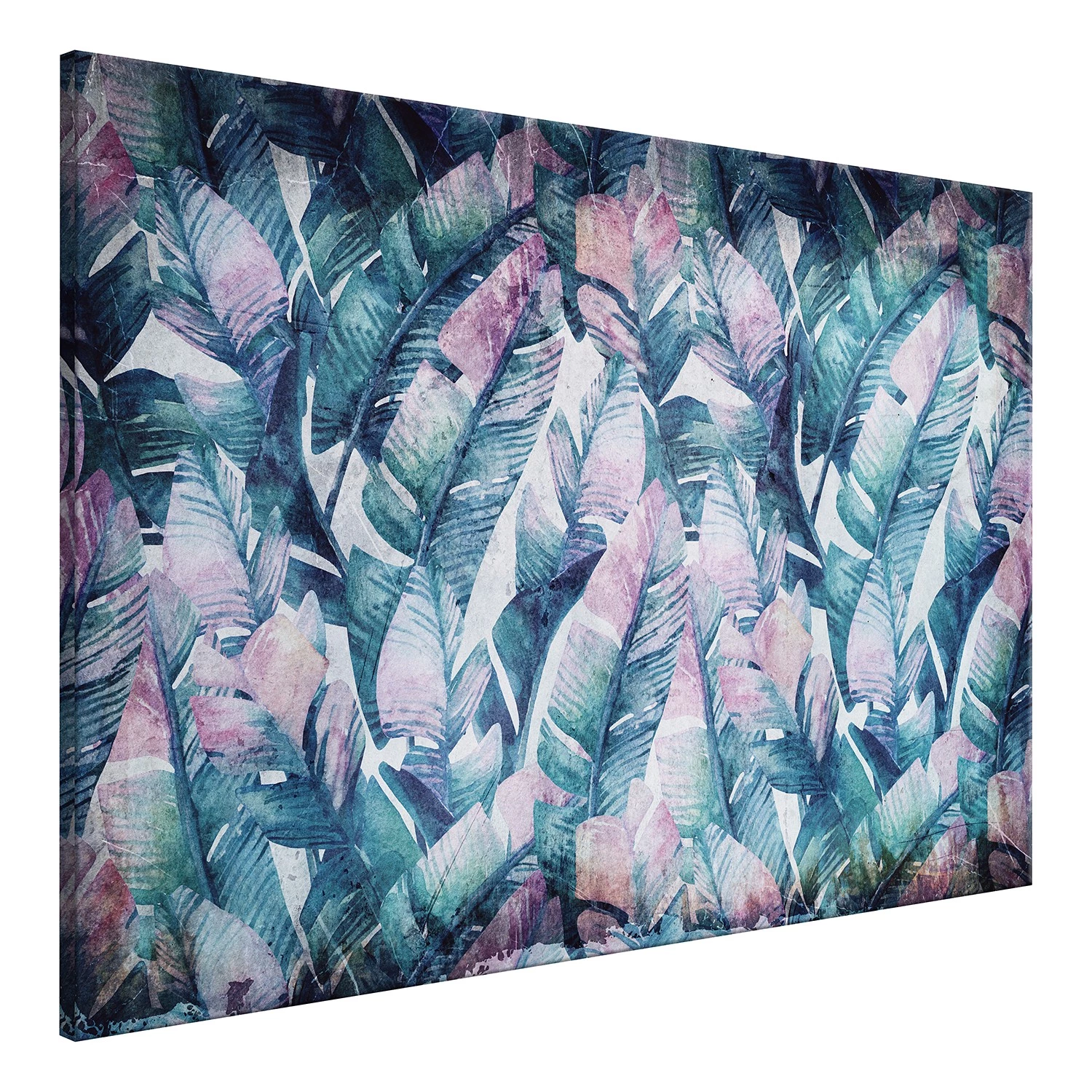 Artgeist Tableau déco Exotic Story - Toile - Rose - 120 x 80 cm