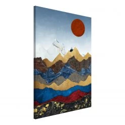 Artgeist Tableau déco Colombias Heart - Toile - Multicolore