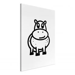 Artgeist Tableau déco Friendly Hippie - Toile - Noir / Blanc