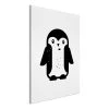 Artgeist Tableau déco Funny Penguin - Toile - Noir / Blanc