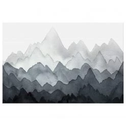 Artgeist Tableau déco Dignified Rhythm of Nature - Toile - Noir / Blanc - 120 x 80 cm