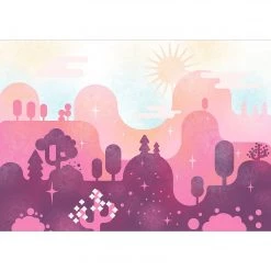 Artgeist Papier peint intissé Candy Land - Papier peint en intissé premium - Multicolore - Largeur : 100 cm