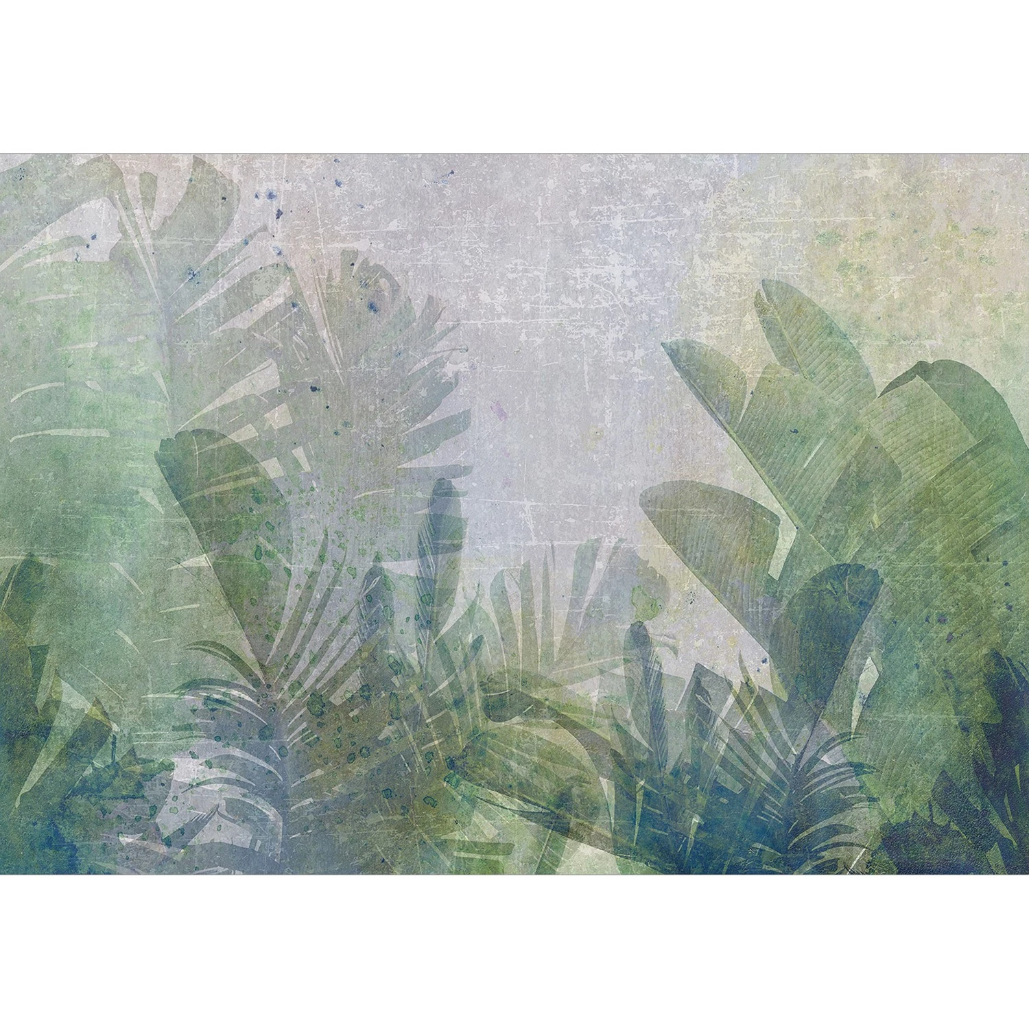 Artgeist Papier peint intissé Banana Field - Papier peint en intissé premium - Gris - Largeur : 250 cm