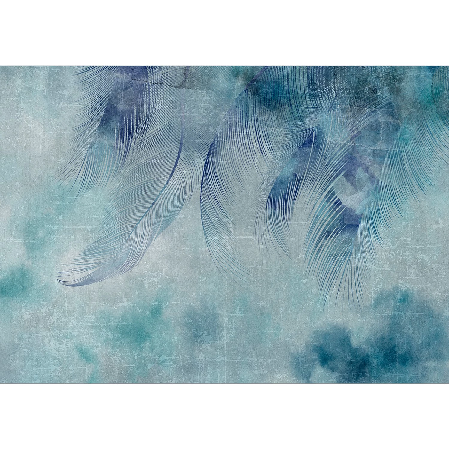 Artgeist Papier peint intissé Blue Cupid - Papier peint en intissé premium - Bleu - Largeur : 100 cm