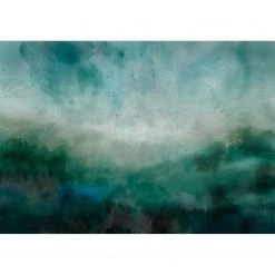 Artgeist Papier peint intissé Malachite Landscape - Papier peint en intissé premium - Vert - Largeur : 200 cm