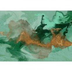 Artgeist Papier peint intissé Malachite Play - Papier peint en intissé premium - Vert - Largeur : 200 cm
