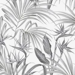 Superfresco Easy Papier peint intissé Strelitzia - Intissé - Gris