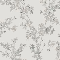 Laura Ashley Papier peint intissé Forstyhia - Intissé - Gris