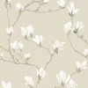 Laura Ashley Papier peint intissé Magnolia Grove - Intissé - Beige