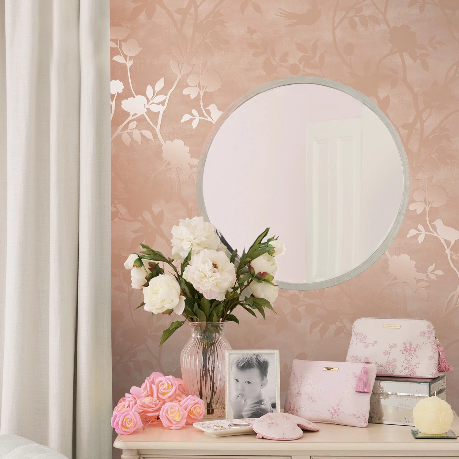Laura Ashley Papier peint intissé Silhouette - Intissé - Rose – Image 2