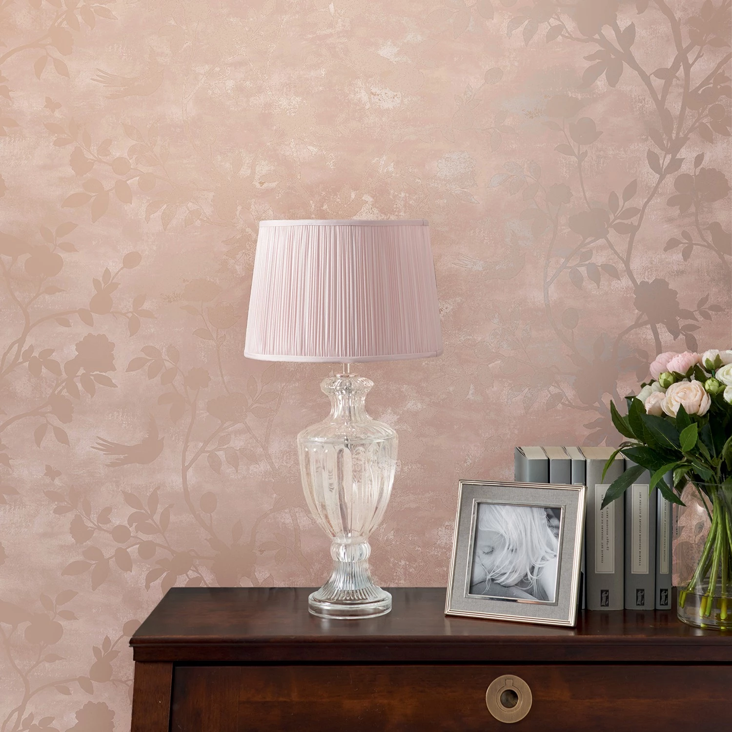 Laura Ashley Papier peint intissé Silhouette - Intissé - Rose – Image 3