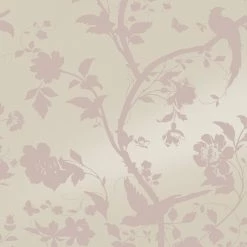 Laura Ashley Papier peint intissé Oriental Garden - Intissé - Rose