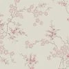 Laura Ashley Papier peint intissé Oriental Blossom - Intissé - Rose