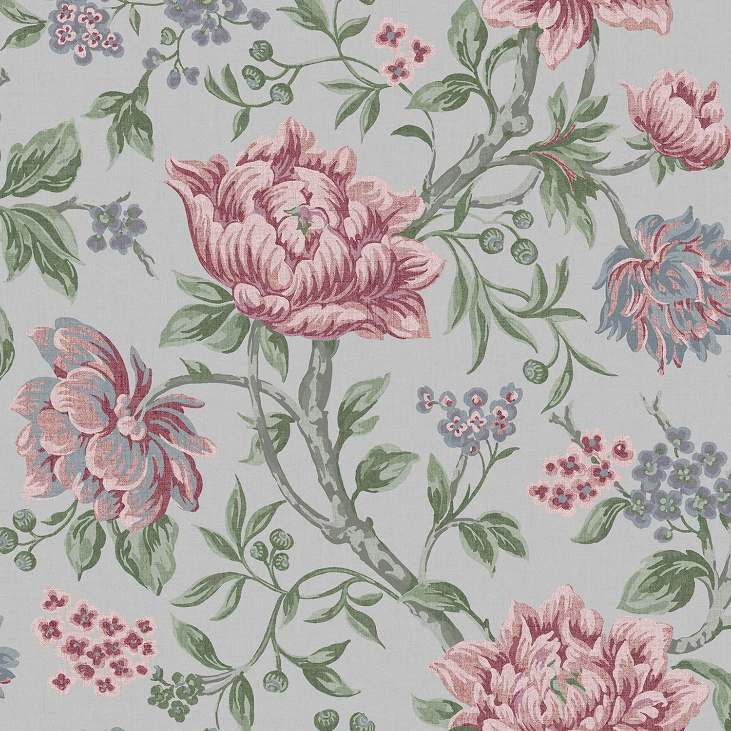 Laura Ashley Papier peint intissé Tapestry Floral - Intissé - Gris