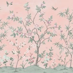 Laura Ashley Papier peint Églantine - Intissé - Rose
