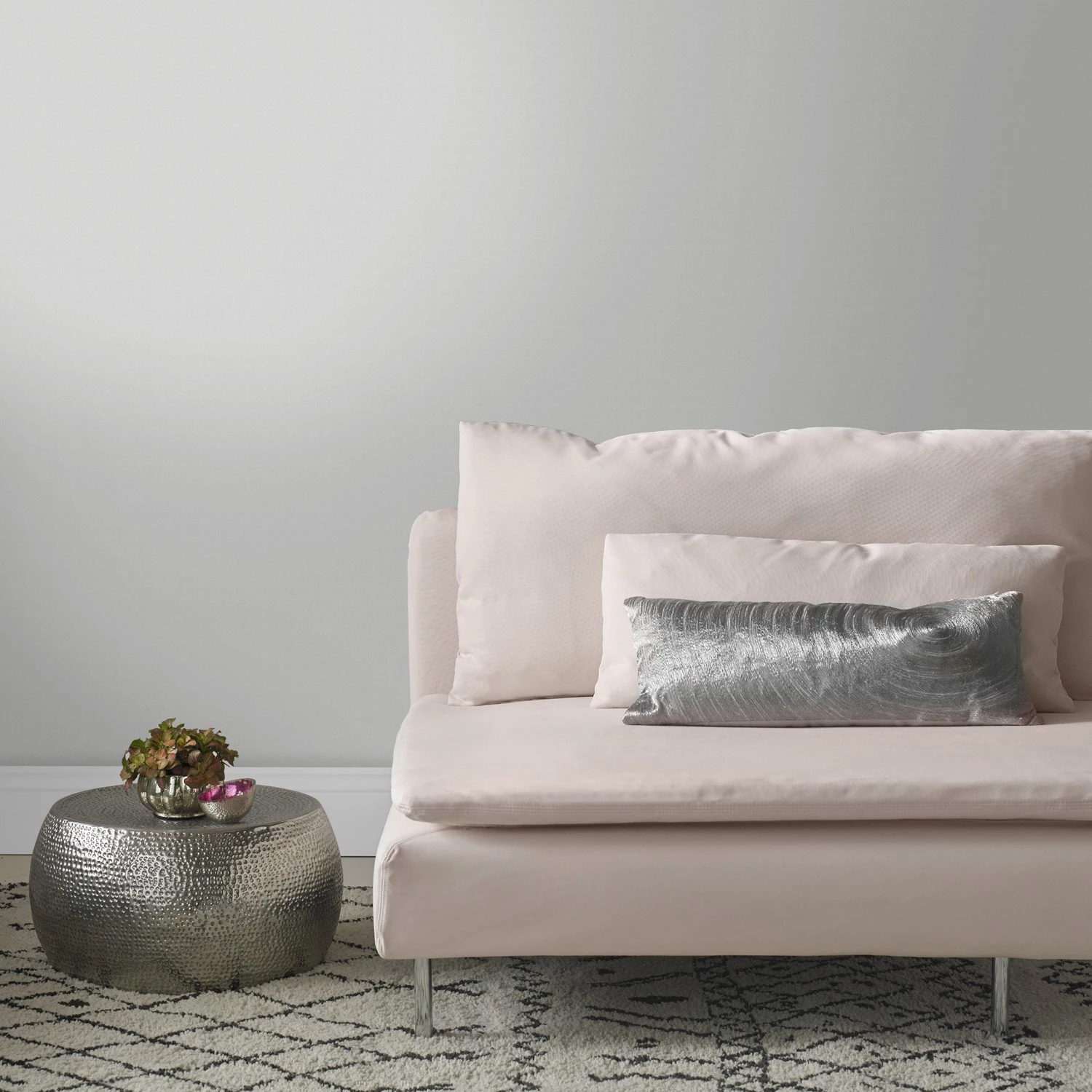 WOW Papier peint intissé Basic Glitzer - Intissé - Gris clair – Image 2