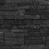 WOW Papier peint intissé Stone Wall - Intissé - Anthracite