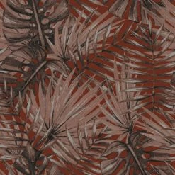 WOW Papier peint intissé Terra feuille - Intissé - Marron