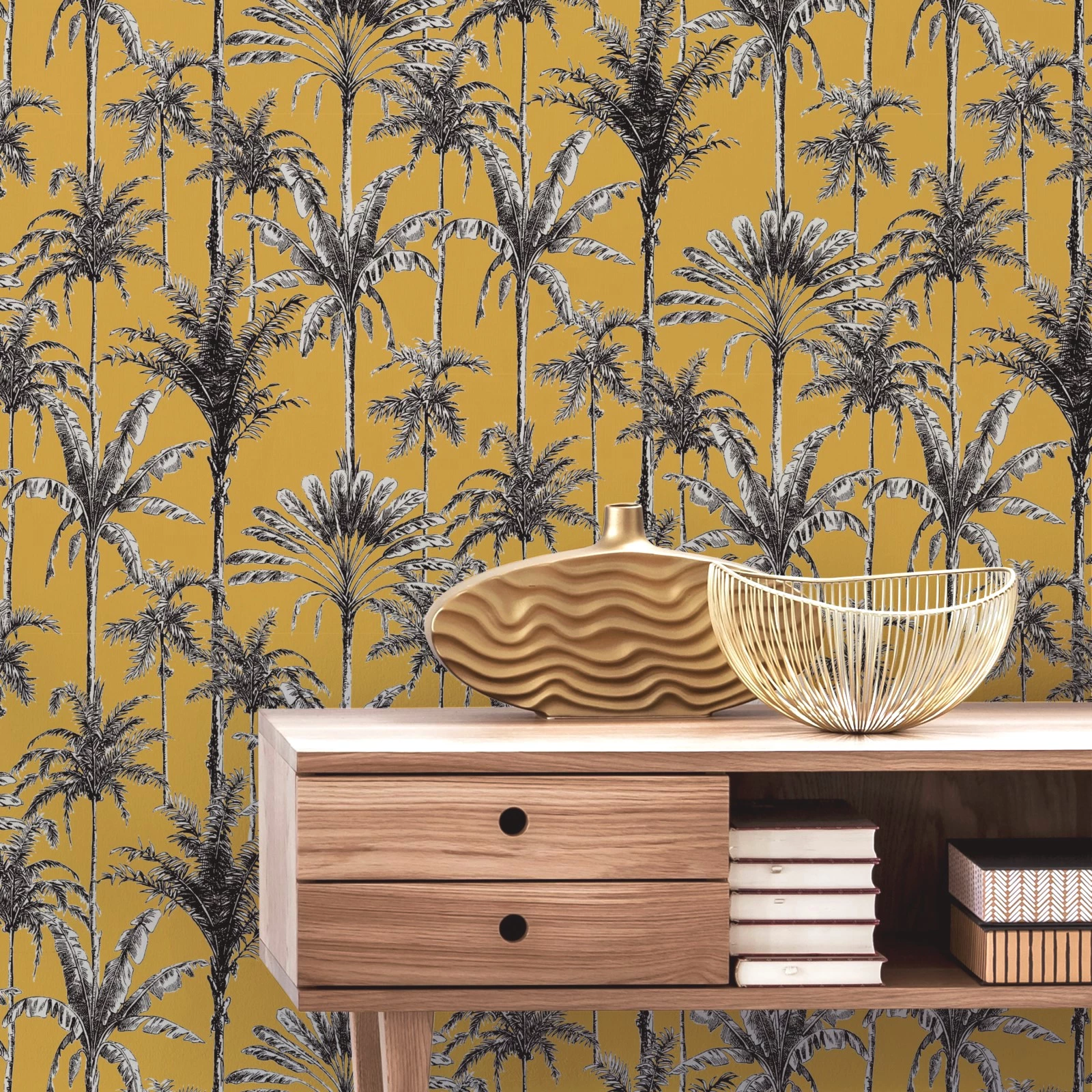 WOW Papier peint intissé Vintage Pam - Intissé - Ocre – Image 2