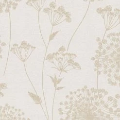 WOW Papier peint intissé Champs - Intissé - Gris clair