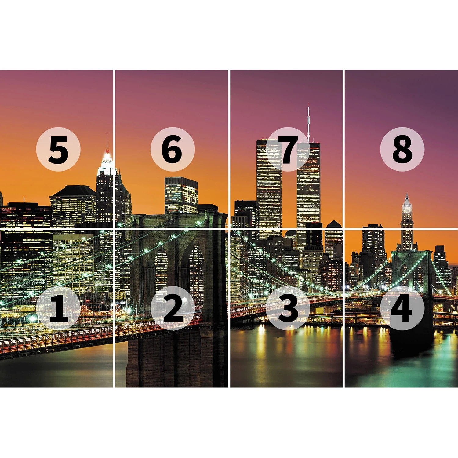 A.S. Création Papier peint New York City - - Noir / Orange / Jaune - 3,66 x 2,54 cm – Image 3