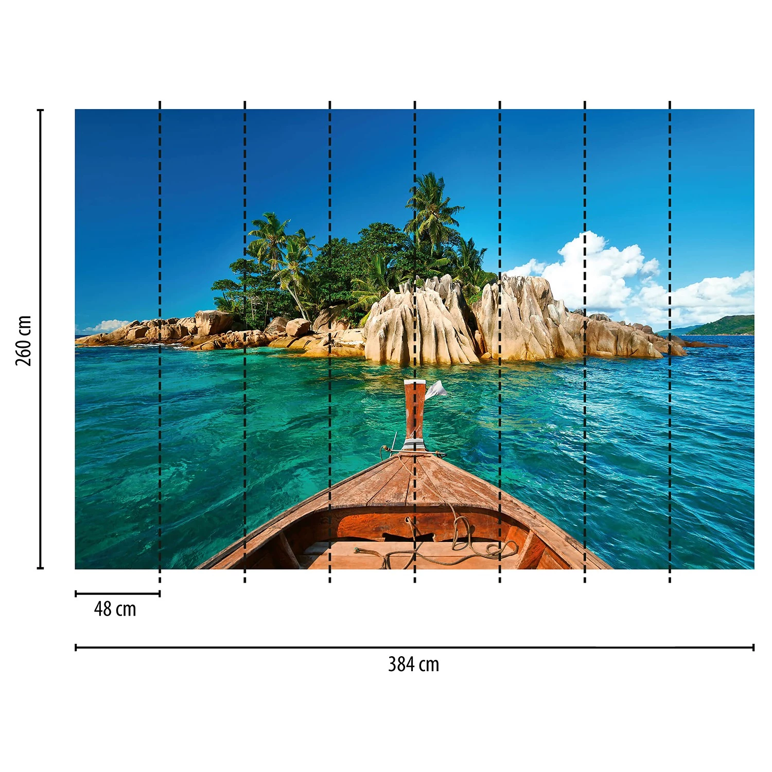 A.S. Création Papier peint Palmiers - Intissé - 3,84 x 2,6 cm – Image 3