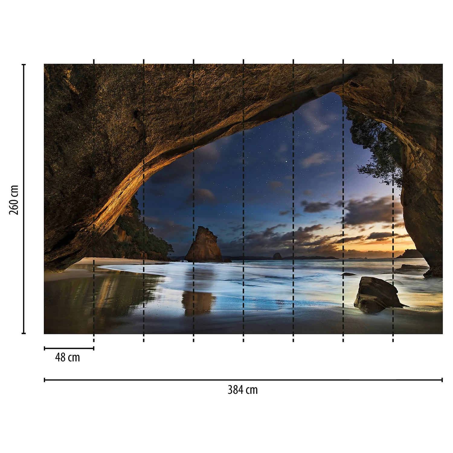 A.S. Création Papier peint Grotte - Intissé - 3,84 x 2,6 cm – Image 3