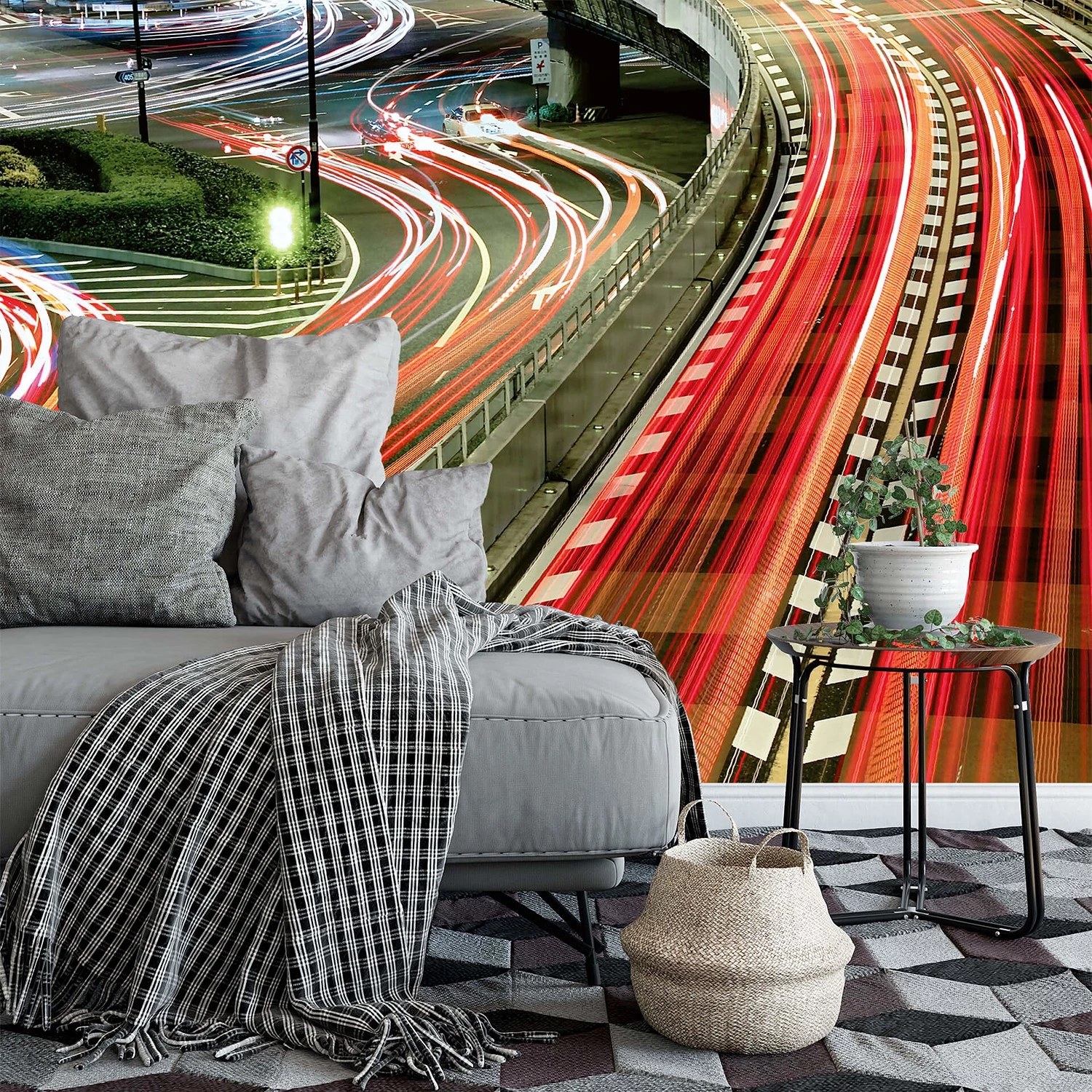 A.S. Création Papier peint Urban Lightstripes - Intissé - 3,84 x 2,6 cm – Image 2