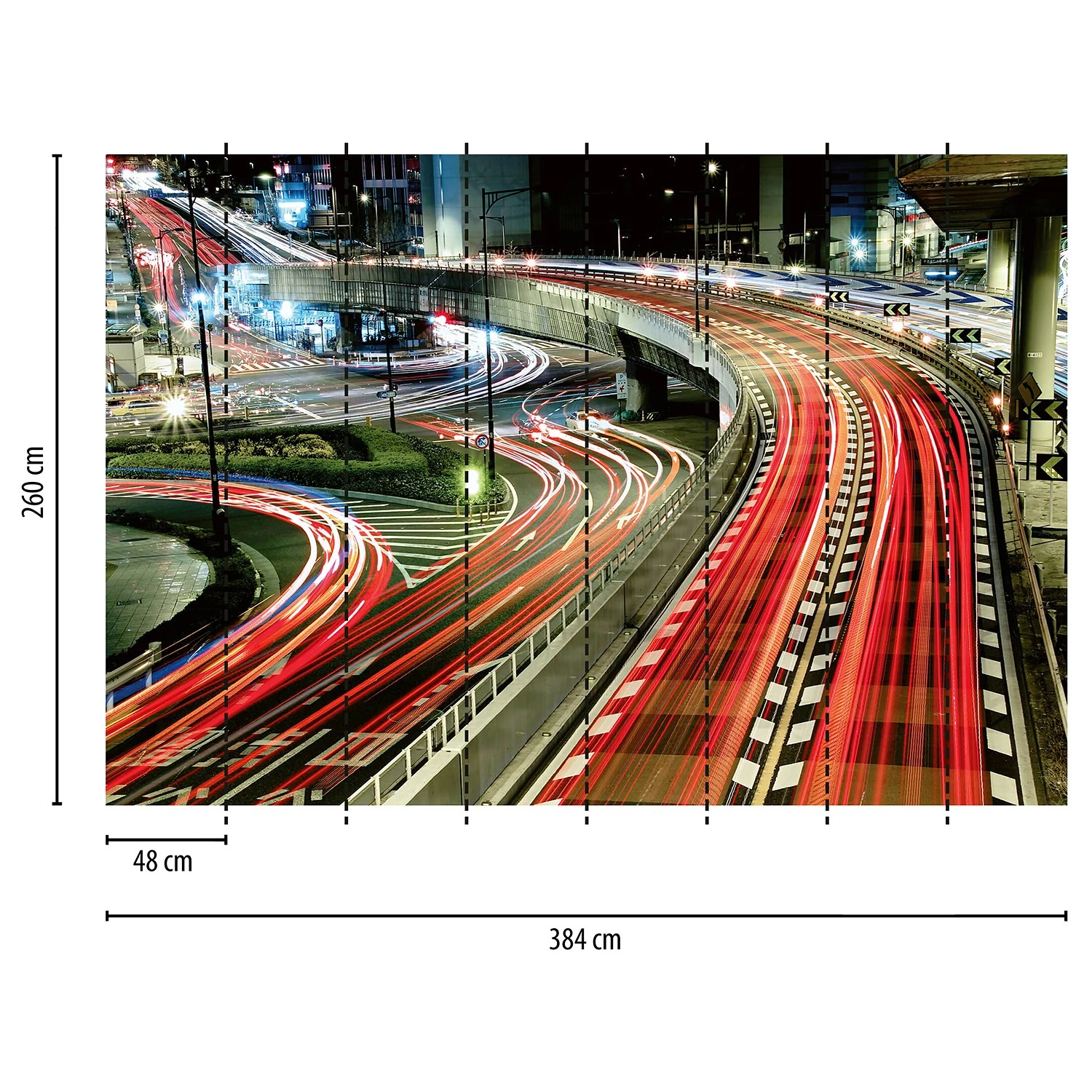 A.S. Création Papier peint Urban Lightstripes - Intissé - 3,84 x 2,6 cm – Image 3