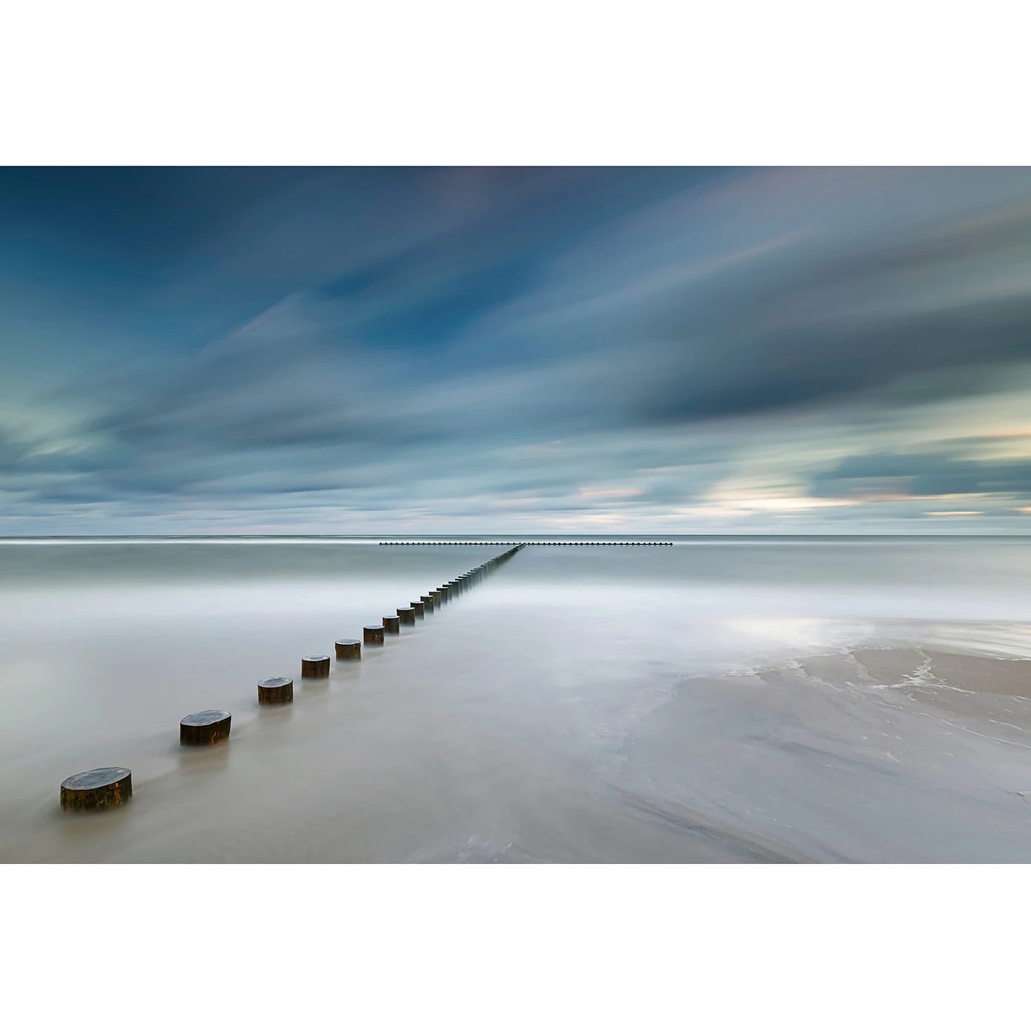 A.S. Création Papier peint Lac - Intissé - Bleu / Gris - 3,84 x 2,6 cm