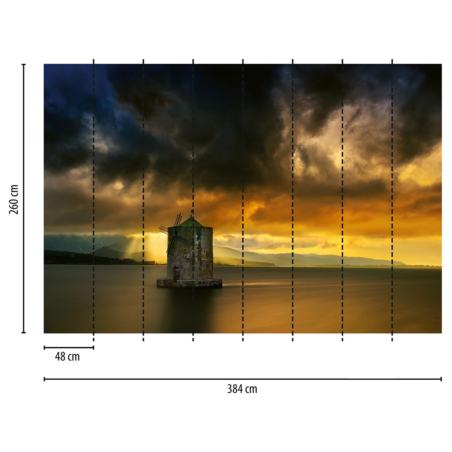 A.S. Création Papier peint Moulin - Intissé - 3,84 x 2,6 cm – Image 3