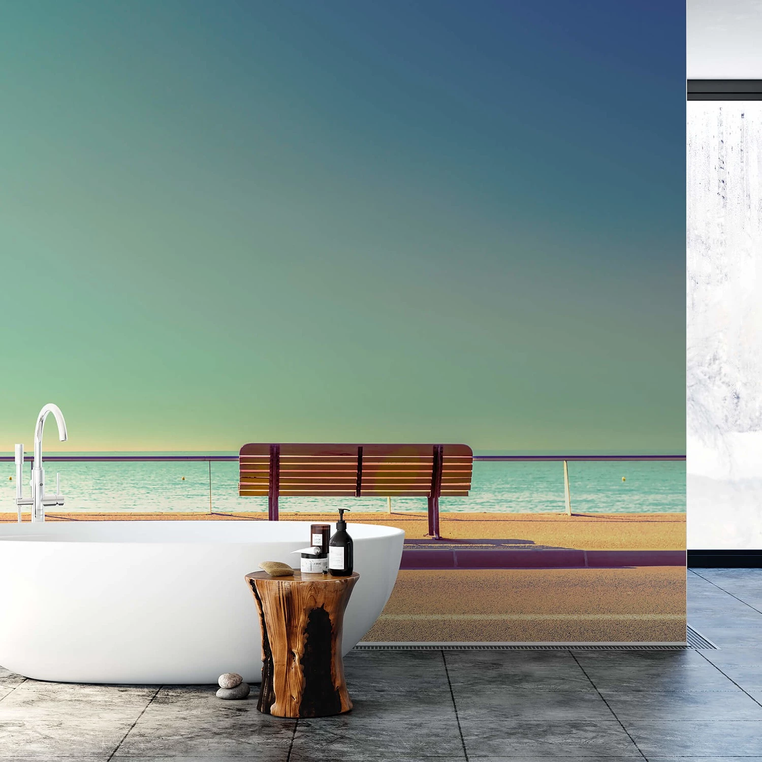 A.S. Création Papier peint Plage - Intissé - 3,84 x 2,6 cm – Image 2