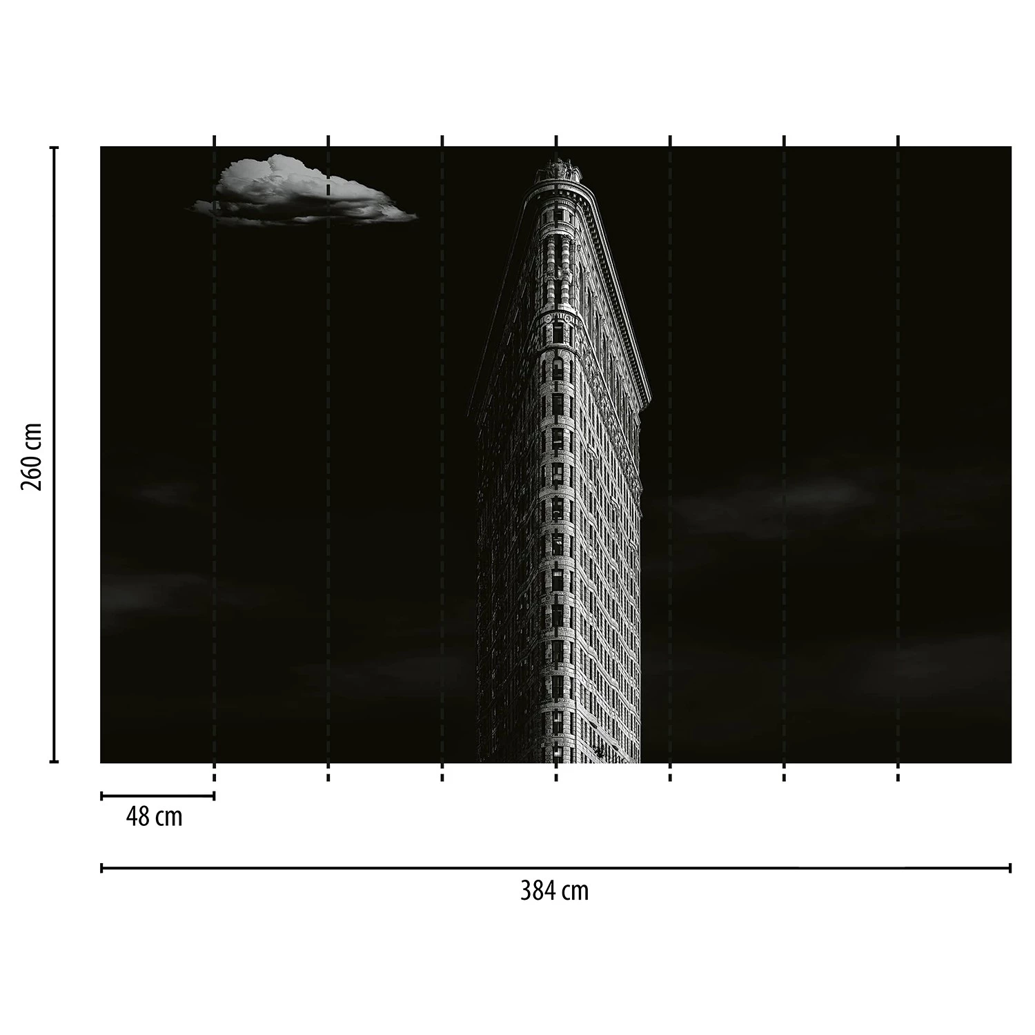 A.S. Création Papier peint Iron Building New York - Intissé - 3,84 x 2,6 cm – Image 3