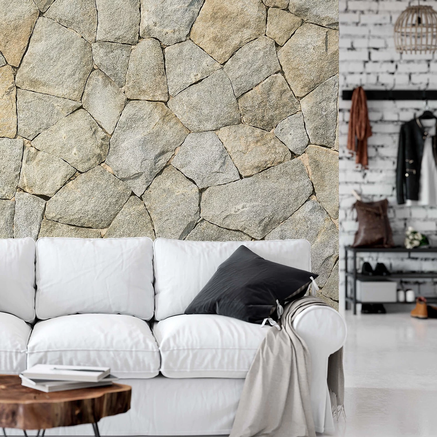 A.S. Création Papier peint Natural Stone Wall - Intissé - 3,84 x 2,6 cm – Image 2