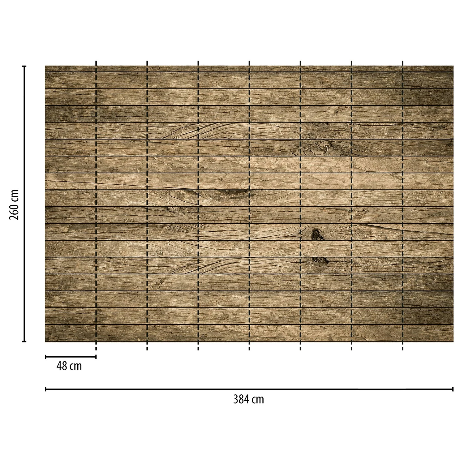 A.S. Création Papier peint Vintage Wooden Wall - Intissé - 3,84 x 2,6 cm – Image 3