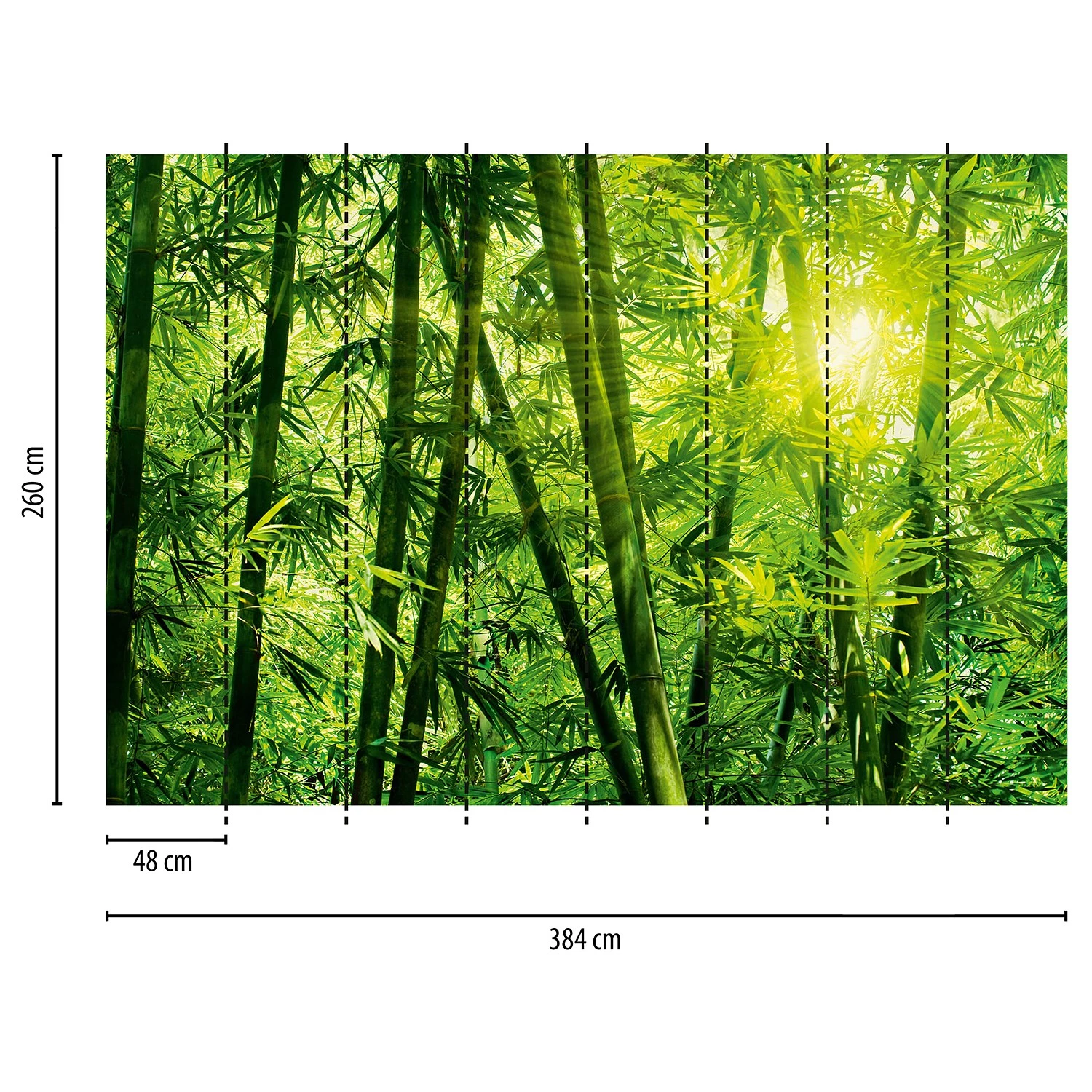 A.S. Création Papier peint Bamboo Forest II - Intissé - 3,84 x 2,6 cm – Image 3