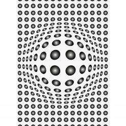 A.S. Création Papier peint Punkte 3D Modern - Intissé - Noir / Blanc - 1,92 x 2,6 cm
