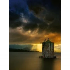 A.S. Création Papier peint Old Windmill - Intissé - 1,92 x 2,6 cm