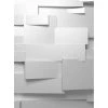 A.S. Création Papier peint 3D Wall Geometric - Intissé - Blanc / Gris - 1,92 x 2,6 cm
