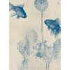 A.S. Création Papier peint Blue Fish - Intissé - Bleu / Beige - 1,92 x 2,6 cm