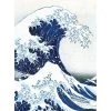 A.S. Création Papier peint Hokusai The Great Wave - Intissé - Bleu / Blanc - 1,92 x 2,6 cm