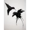 A.S. Création Papier peint Hummingbird - Intissé - Noir / Blanc - 1,92 x 2,6 cm