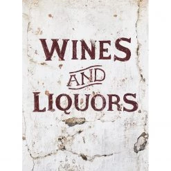 A.S. Création Papier peint Wines and Liquors - Intissé - Beige / Rouge - 1,92 x 2,6 cm