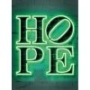 A.S. Création Papier peint Neon Tube Hope - Intissé - Vert / Noir - 1,92 x 2,6 cm
