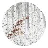 A.S. Création Papier peint White Birch Forest - Intissé - Gris / Blanc / Rouge - 1,4 x 1,4 cm