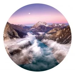 A.S. Création Papier peint Paysage de montagne - Intissé - 1,4 x 1,4 cm