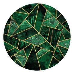 A.S. Création Papier peint Dark Green Emeralds - Intissé - Vert / Gold - 1,4 x 1,4 cm