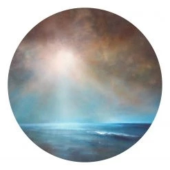 A.S. Création Papier peint Strength and Silence - Intissé - Bleu / Marron / Blanc - 1,4 x 1,4 cm